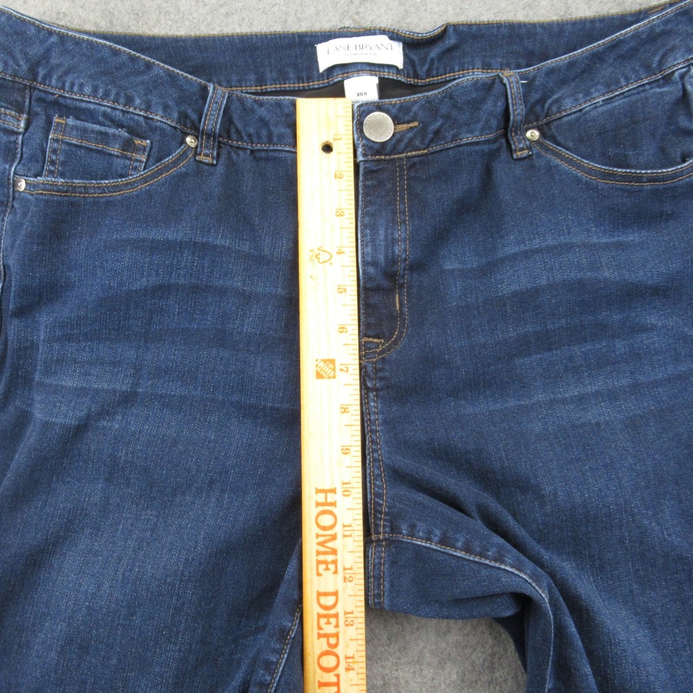 Lane Bryant 20R Dark Wash Stretch Denim‎ Mid Rise Skinny Jean Women's Plus Size - Picture 6 of 13